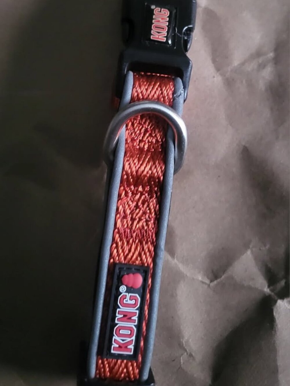KONG COMFORT SMALL ORANGE PADDED DOG COLLAR (SMALL 10-14"), NWT